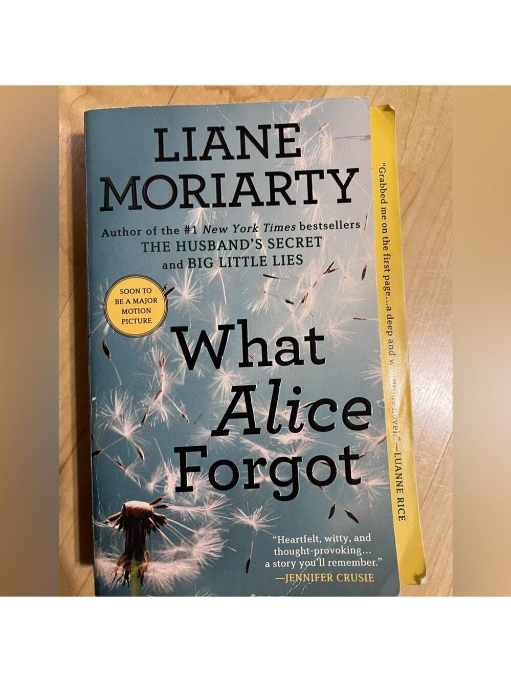 What Alice Forgot by Liane Moriarty paperback